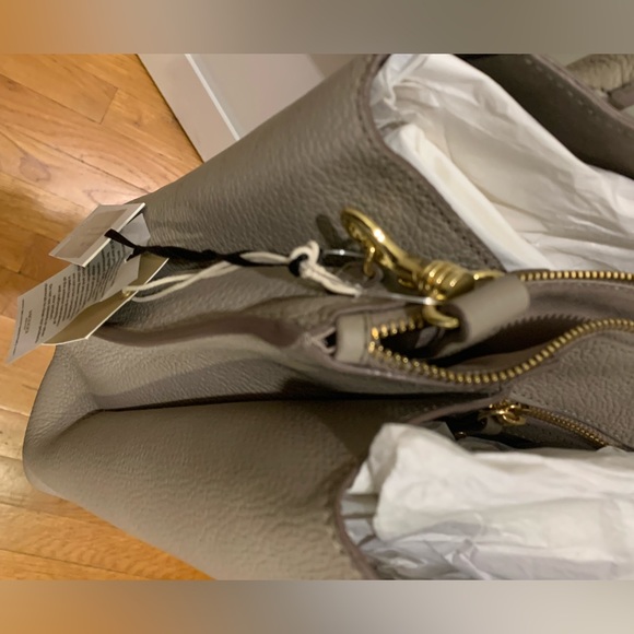 NWT IACUCCI Made in Italy Pebbled Leather Handbag - Picture 4 of 9